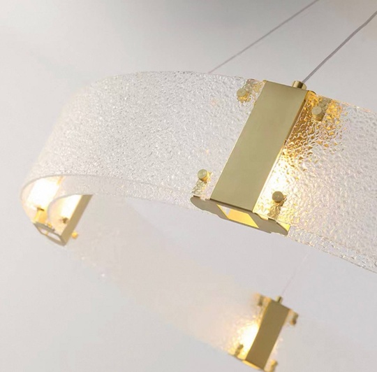 Люстра подвесная, золото, стекло, CHAIM 60*10, металл, LED