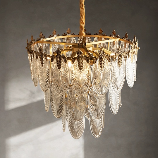 Люстра подвесная, медный, стекло, AUTOP 60*43, металл, E14.