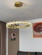 Люстра подвесная, золото, хрусталь, AXTON 40*120, металл, LED