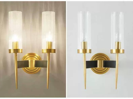 Настенный светильник DON, бра 12*40, бронза, металл, Е27.