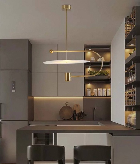 Светильник подвесной, бронза, Ellevap, металл, 53*29 см, LED