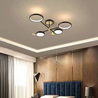 Люстра черная Elystrum, металл, 75*21 см, светодиодная, LED