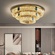 Люстра подвесная CEYHAN 80*35 золотой, хрусталь, металл, LED.