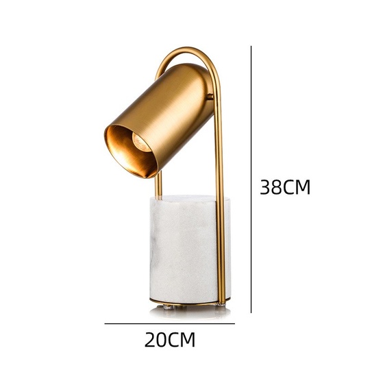 Лампа настольная золото, Marble Tube Table, 20*38 см