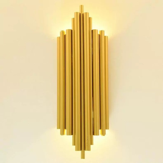 Настенный светильник титановое золото WILLIAM, Бра, 18*50, металл, LED.