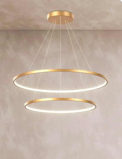 Люстра подвесная, медь, ПММА, MICK 40*60 металл, LED.