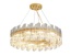 Люстра подвесная ERDEN 100*25 золото, стекло, металл, Е14.