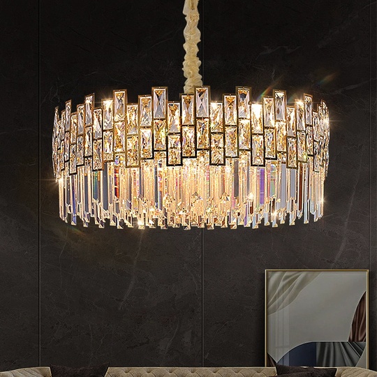 Люстра BACI 60*30 золото, стекло, металл, Е14.