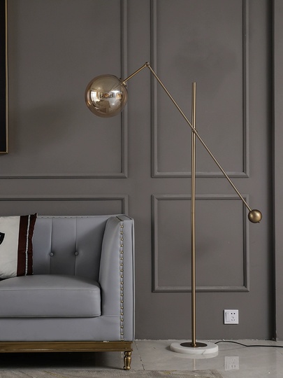 Торшер белый, золото Luminate, 120*175 см, LED, G4, мрамор металл, 10 Вт