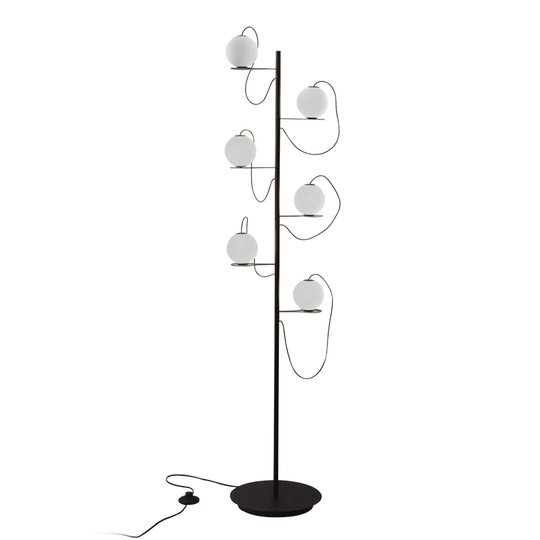 Напольный светильник MAI HE MAI черный 6 плафонов Milan Iluminacion, LED, 15 Вт