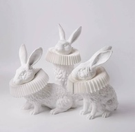 Настольная лампа RABBIT 30*32, белый, смола