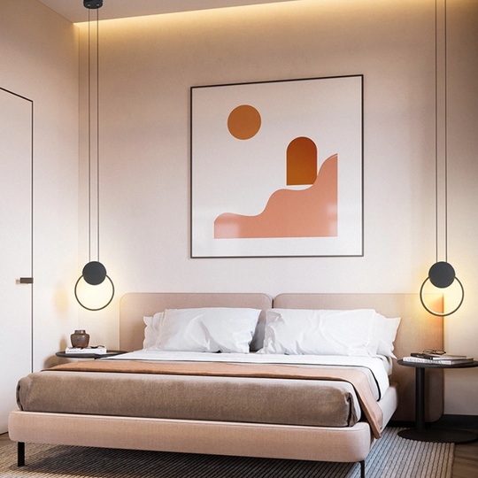 Светильник потолочный, черный, Elyra, металл, 20*26 см, светодиодная, LED