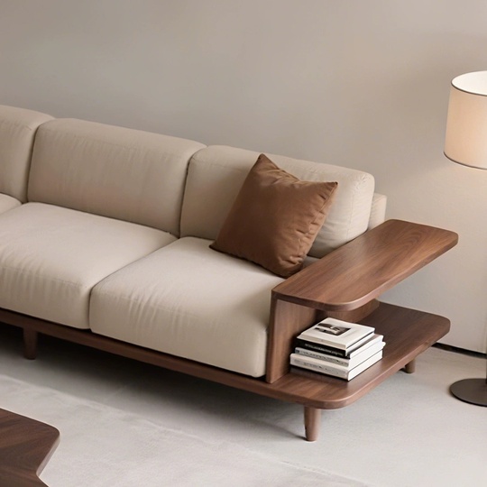 Прямой диван Evelyn ясень, ткань, 260*85*80 см