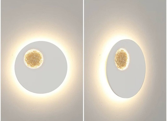 Настенный светильник LESTER 25*25, белый металл, LED.