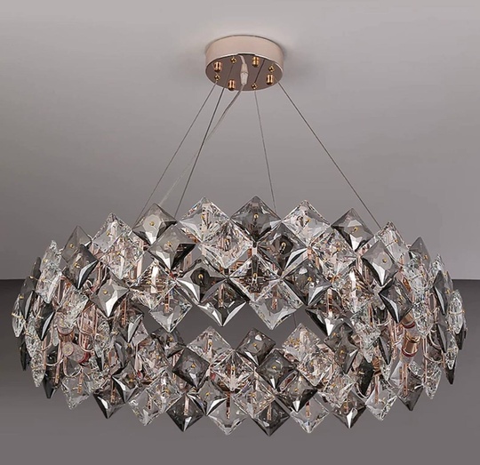 Люстра BANY 100*20 золото, стекло, металл, Е14.