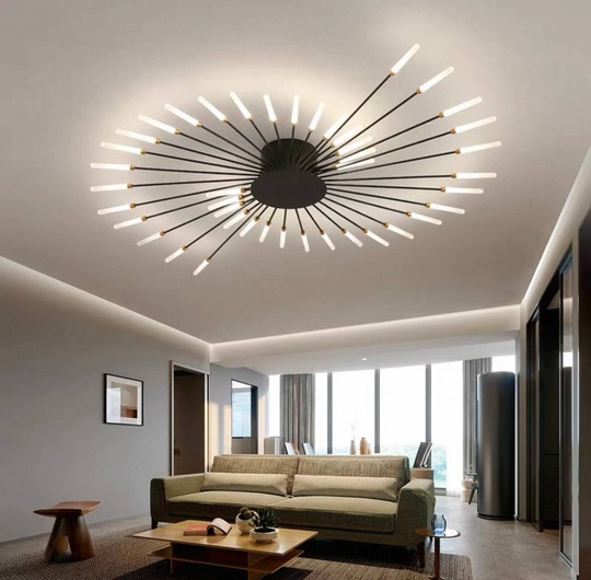 Люстры черная Elyzorn, металл, 105*7 см, светодиодная, LED