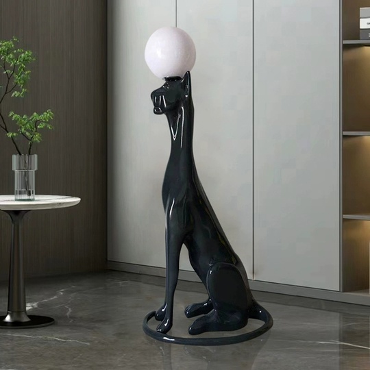 Торшер черный леопард Altrivo, 60*40*140 см, LED, Е14, смола, стекловолокно, 8 Вт