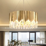 Люстра подвесная, медный, кристалл, BERTHA 100*32, металл, E14.