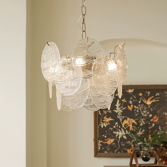 Люстра подвесная, медный, стекло, PERSPICACIOUS 50*26, металл, E14.