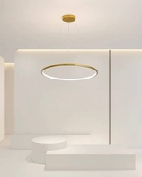 Люстра подвесная, медь, ПММА, WILLOW 80*2 металл, LED.