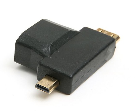 Тройной переходник HDMI-Micro HDMI- Mini HDMI