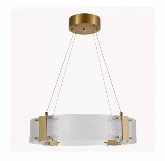 Люстра подвесная, золото, стекло, CHAIM 80*10, металл, LED