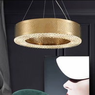 Светильник подвесной золотой Elquinox, металл, трос 65 см, 40*13 см, Е14