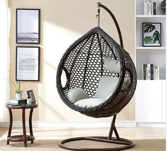 Подвесное кресло из ротанга Shang Xin Ge