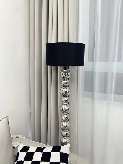 Торшер черный серебро Elantri, 35*35*168 см, LED, Е27, металл, 12 Вт