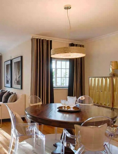 Люстра золотая Aurivex, металл, 100*16 см, подвесная, Е14