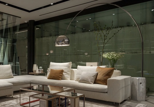 Торшер хром ARCO, 170*210 см, e27, металл, современный, хром