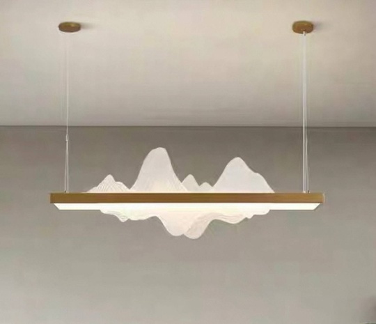 Люстра золотая Virella, металл, 120*42 см, светодиодная, LED