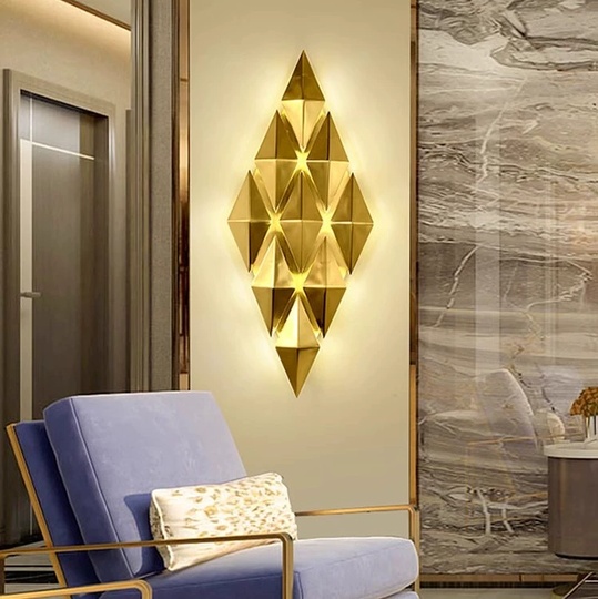 Настенный светильник, БРА WALLY 28*67, бронза, металл, G4.