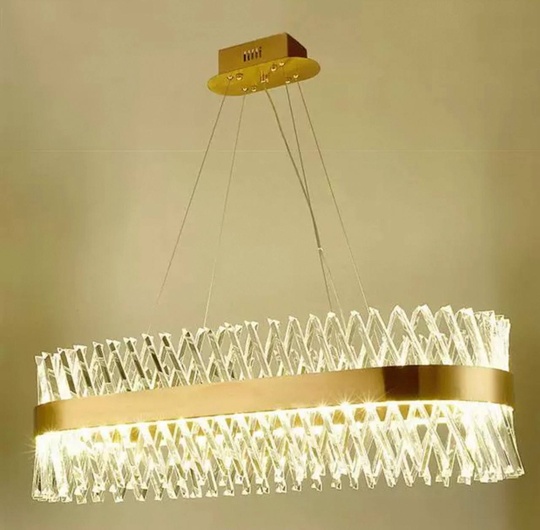 Люстра подвесная, медный, стекло, DRAMATIC 120*25, металл, LED.