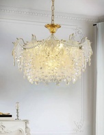 Люстра подвесная, медный, стекло, NEWSBRINGER 80*40, металл, E14.