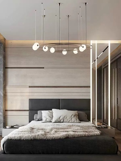 Люстра подвесная, медь, стекло, AIDEN 110*65, металл, G9