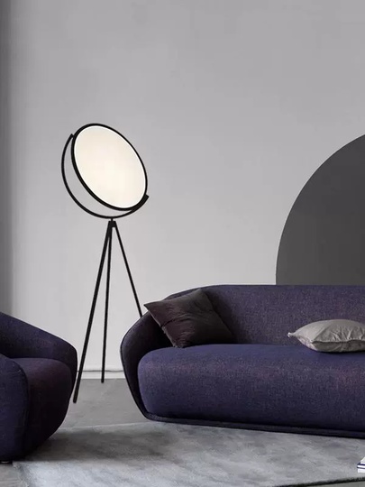 Торшер черный Elyesto, 40*75*170 см, LED, металл, 25 Вт