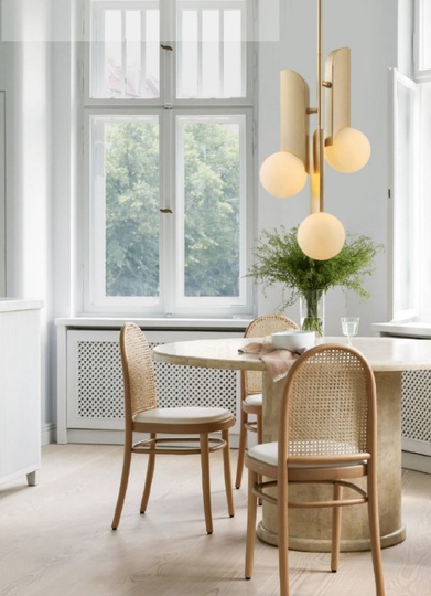 Подвесной светильник золото, 3 плафона. ANHENG - топ светильник подвесной, G9