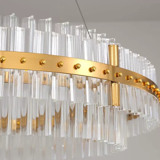 Люстра подвесная, медь, стекло, GUZ 80*18, металл, LED.