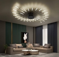 Люстры черная Elyzorn, металл, 128*9 см, светодиодная, LED