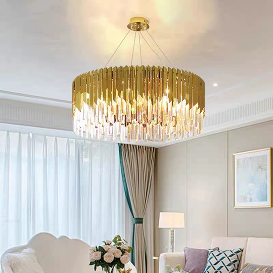 Люстра подвесная, медный, кристалл, BERTHA 50*32, металл, E14.