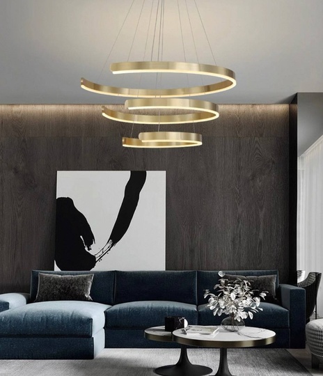 Люстра подвесная, медь, ПММА, LOLA 06*80*100 металл, LED.