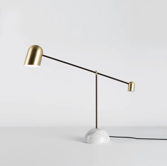 Настольная лампа золотая 67*45 см, Flexible Long