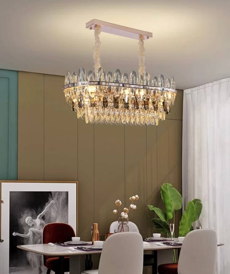 Подвесной светильник NAZAR 80*29, золотой, стекло, металл,  Е14.