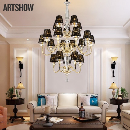 Дизайнерский светильник белый 71*65 см, без источника света, E14, метал, шелковая нить