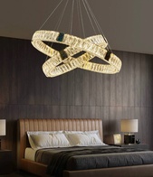 Люстра подвесная CAGLA 90*150 бронза, кристалл, металл, LED.