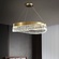 Люстра подвесная, медь, кристалл, GUNHAN 100*25, металл, LED.