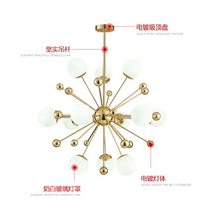 Дизайнерский светильник белый Velmora, 80 см, 80*80 см, led, e14, сплав, стекло