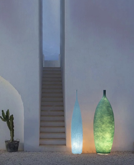 Торшер зеленый в виде сосуда Artdesign, LED, 32*92 см, светодиодный - торшеры зеленые напольные