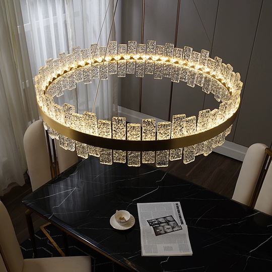 Люстра подвесная, медный, хрусталь, FASHIONABLE 40*16, металл, LED.